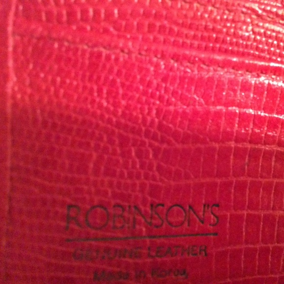 Robinson’s Small Red Animal Texture Leather Wallet - Picture 6 of 6